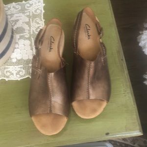 Clark’s wedge sandals